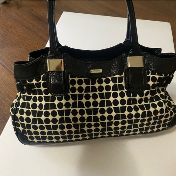 Kate Spade Vintage Rare Black & Yellow Handbag (EUC) - Picture 1 of 16